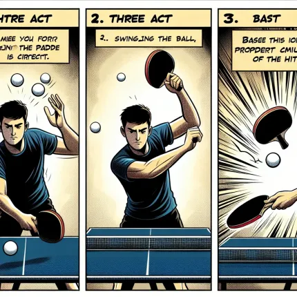 как правильно бить мяч в настольном теннисе